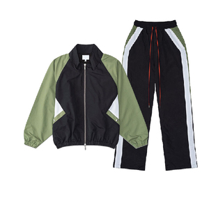 Customized 100% Nylon Men’s Windbreaker Tracksuit with Pocket Zipper Details - Product Image 1