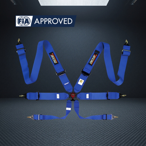 Ceinture de sécurité TBRACING ECO-A Taiwan à libération rapide en aluminium à 6 points, en polyester, légère, certifiée FIA, harnais de course - Product Image 1