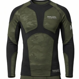 Conjunto Deportivo de Compresión Transpirable de Secado Rápido, Unisex, para Yoga, Leggings de Cintura Alta con Control de Abdomen, Spandex/Poliéster - Product Image 5