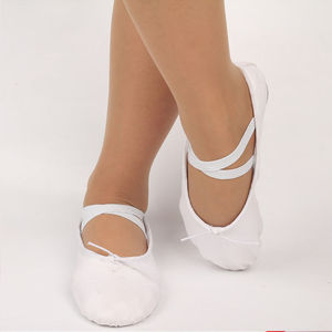 รองเท้าบัลเลต์ผ้าแคนวาสยืดได้ น้ำหนักเบา นุ่มสบาย ราคาโรงงาน - Product Image 2