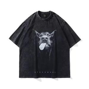 <b>Acid</b> Wash Heavyweight Oversized <b>Drop</b> Shoulder T Shirt 260 GSM Cotton Vintage Tee Custom OEM Manufacturer Bangladesh - Product Image 5