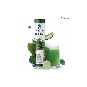 Comprimés effervescents aromatisés au citron vert naturel Verts quotidiens Booster d'énergie en poudre de légumes Superfood pour les femmes enceintes adolescentes - Product Image 5