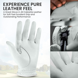 ถุงมือหนังแกะคุณภาพพรีเมียมสำหรับตีกอล์ฟจาก Vantrex Industries พร้อมบริการพิมพ์โลโก้ตามสั่ง สีสันปรับแต่งได้ ใช้ได้ทั้งชายและหญิง พร้อมที่ทำเครื่องหมายลูกกอล์ฟแบบถอดได้ - Product Image 4