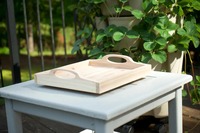 Plateau en bois de cèdre multi-usages, organiseur de semis et plateau décoratif pour la maison, résistant aux intempéries