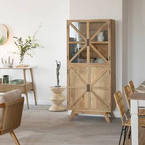 Vandana Maxima Hexa mango wood <b>display</b> <b>case</b> - Product Image 1