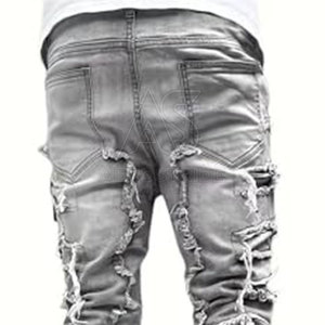 Pantalones de Lona para Hombre, a la Moda, Transpirables, Ligeros, de Cintura Media, Material Elástico, Elegantes, para Uso Diario Informal - Product Image 6