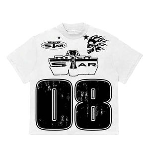 Jersey de hombros caídos de algodón pesado con logo bordado personalizado, estilo urbano, corte holgado, venta al por mayor, sin marca, MOQ bajo - Product Image 3