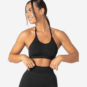 Créez Votre Propre Tenue de Sport d'Été pour Femme : Legging Taille Haute et Brassière de Sport à Bonnets Triangulaires Sans Armature, Respirant, en Spandex/Nylon - Product Image 2