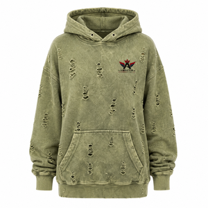 Sudadera Premium para Mujer, Estilo Desgastado, Tela de Algodón Suave, Acabado Lavado Vintage, Interior de Felpa, Capucha Ajustable, Bolsillo Canguro, Casual - Product Image 1