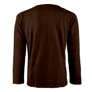 T-shirt à col ras du cou pour homme, manches longues, en polyester/coton tricoté, coupe ajustée, respirant, qualité supérieure, service OEM, vente en gros - Product Image 4