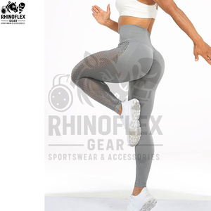 ชุดโยคะออกกำลังกายสำหรับผู้หญิง สั่งทำโลโก้ได้ กางเกงเลกกิ้งกีฬา กางเกงรัดรูปไร้ตะเข็บ - Product Image 6