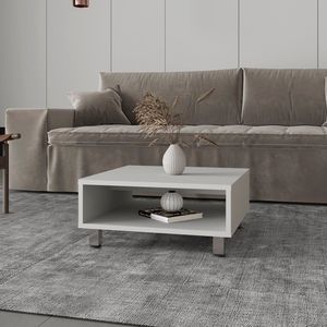Tavolino bianco Burley per soggiorno - Product Image 1