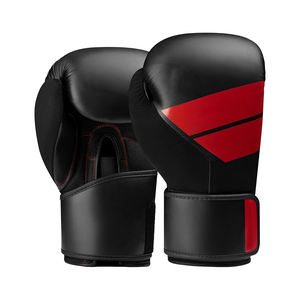 Gants de boxe pour hommes en cuir végétalien durable, fermeture auto-agrippante, 12oz 14oz 16oz, paume respirante, gants d'entraînement - Product Image 4