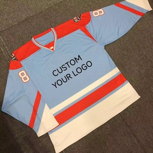 Maillot de hockey sur glace sublimé 100% polyester, maillot de sport, vêtements de hockey sur glace personnalisés professionnels - Product Image 3