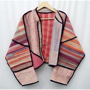 Handmade Vintage Kantha <b>Jacket</b> Designer Boho <b>Hippie</b> Coat Quilted Patchwork Kantha <b>Jacket</b> Women's Coat Boho Style Woven - Product Image 6