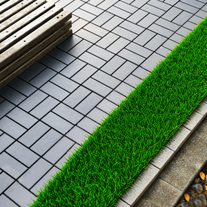 44-Pack <b>Plastic</b> Interlocking Deck <b>Tiles</b> 12\"x12\" Square Waterproof Patio Deck <b>Tiles</b> All Weather Use for Outdoor Indoor Decks - Product Image 4