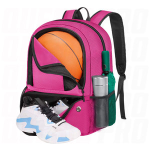 Lightweight Basketball Sports Backpack with Ball <b>Holder</b> Separate <b>Shoes</b> Compartment Large Capacity Training Equipment Storage - Product Image 1