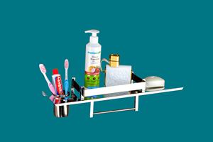 India Made Premium Quality Stainless Steel 304 Aluminum Bathroom Accessories Set Includes <b>Towel</b> Rack Durable Stylish Design - Product Image 5