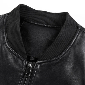Men's Retro <b>Winter</b> <b>Leather</b> <b>Jacket</b> with Shearling Collar and Soft Inner Lining Breathable Plus Size Men's <b>Jackets</b> - Product Image 4