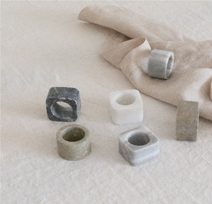 Anneaux de serviette en marbre, pièces de décoration de table, les plus vendus, meilleur prix - Product Image 2