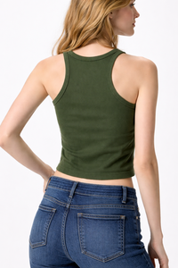 Débardeur court côtelé en maille respirante pour femme - Sexy et estival - Product Image 2