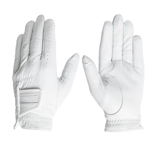 Gants de golf personnalisés pour hommes en cuir imperméable, ajustement parfait, pour main gauche ou droite, avec logo en caoutchouc, en cuir Cabretta - Product Image 2