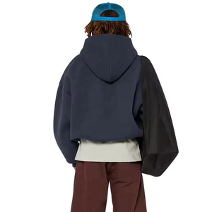 Fabricante de sudaderas casuales OEM al por mayor, sudadera vintage de alta calidad 100% algodón French Terry para hombre, sudaderas con cremallera extragrandes. - Product Image 2