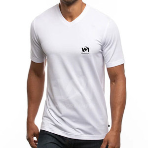 T-shirt à col en V imprimé de haute qualité, confortable, coupe ample, 100% coton, collection été, t-shirt à col en V pour homme - Product Image 6