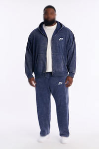 Custom Heavyweight Men's <b>Zip</b> <b>up</b> Oversized <b>Hoodies</b> ODM Cotton Blank Streetwear <b>Vintage</b> Acid Wash <b>Hoodies</b> OEM Manufacture - Product Image 4