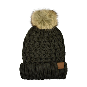 Winter Ready Bobble <b>Hat</b> Featuring Stretchable Knit Texture for Travel <b>Hiking</b> Camping and Comfortable Casual Outfits - Product Image 2