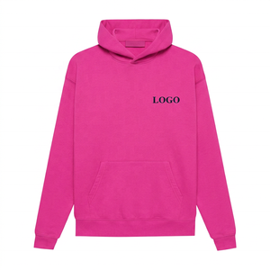 Sweat-shirt à capuche pour homme, couleur unie, coton, molleton français, coupe classique, décontracté, pour l'automne, imprimé logo sur le devant - Product Image 4