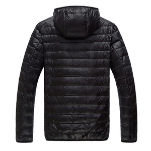 NUEVA Chaqueta de Lana para Hombre, Cortavientos, Estilo Urbano, con Capucha, Material Impermeable, Logotipo Frontal, Resistente al Viento - Product Image 3