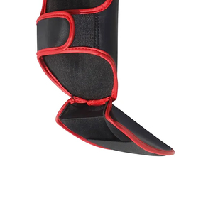 Espinilleras de Boxeo Personalizadas con Logotipo, Material de Cuero, Profesionales, Ligeras, Ecológicas, Duraderas, Cómodas, con Cierre de Velcro - Product Image 6