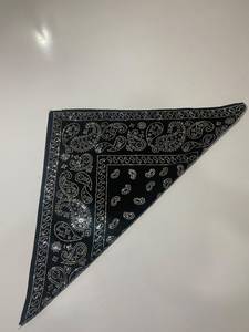 Black Rhinestone Bandana 22x22 Inch Paisley Design Unisex Street Style Decorative Headwear - Product Image 3