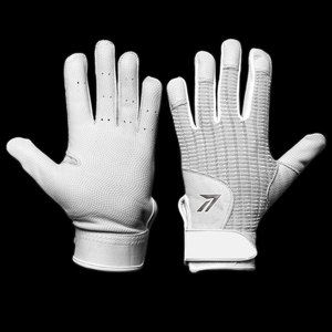 Guantes de Bateo de Béisbol y Sóftbol de Piel de Oveja Premium, Color Azul Marino, Palma Perforada Color Bronceado, Agarre Antivibración, Diseño Elegante - Product Image 3