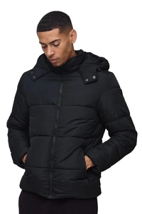 Chaqueta Varsity Personalizada para Hombre, Estilo Moderno, Cálida, Resistente al Viento, Transpirable, de Poliéster, con Cuello Alto y Logotipo Frontal, Ropa Urbana de Otoño - Product Image 4