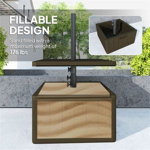 Tavolino da Caffè/Tavolino Laterale per Patio per Spazi Esterni - Product Image 3