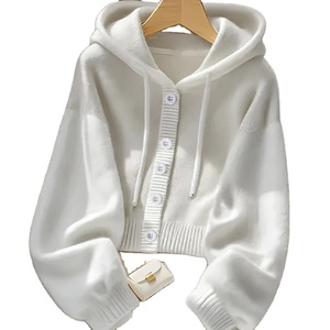 Sudaderas con capucha transpirables de diseño elegante personalizado 100% algodón sudaderas con capucha al por mayor para mujer nuevo jersey ligero de calidad superior - Product Image 1