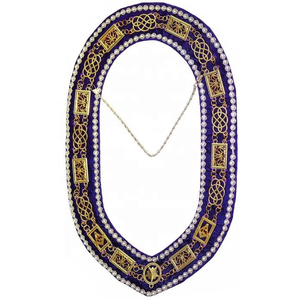 Masonic Master Mason <b>Chain</b> Collar Magnetic <b>Safety</b> Pin Badges with Sequins Decoration Metal for Officers & Grand Lodge - Product Image 3