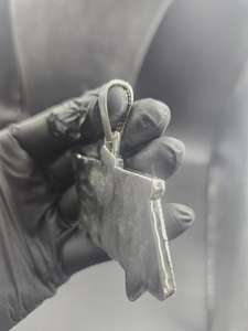 จี้ฮิปฮอปแบบกำหนดเอง เครื่องประดับหรูหรา เงินแท้ 925 ประดับเพชรโมอิสซาไนต์ VVS จี้ตัวอักษรชื่อย่อ สำหรับเป็นของขวัญวันเกิด - Product Image 6