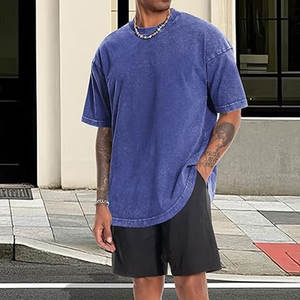 Camisetas de Manga Corta para Hombre, Estilo Vintage Lavado, Básicas, Holgadas, Informales, de Algodón, Cuello Redondo, Cómodas para Uso Diario, Estilo Urbano - Product Image 6