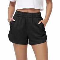 Shorts en polaire tendance pour femme, écologiques, 220g, doux, confortables, coupe décontractée, respirants, 100% polyester, chauds pour l'hiver, pour la détente
