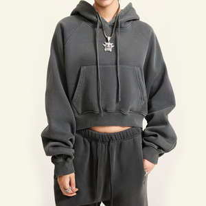 Sweat-shirt à capuche raglan personnalisé Eazwears pour femme, en molleton de coton, respirant, écologique, léger, pour le sport - Product Image 1