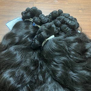 Pelo Natural ondulado de doble estiramiento, cabello humano crudo vietnamita de calidad op - Product Image 1