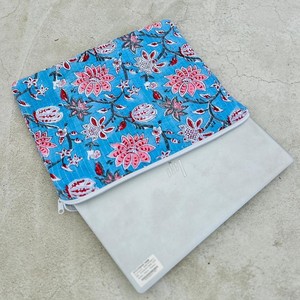 Durable Vintage Modern Simple Luxury Hand-Block Printed Eco-Friendly Cotton Quilted Laptop Sleeves Waterproof Business Daily Use - Product Image 4