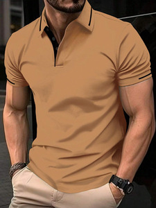 เสื้อเชิ้ตผู้ชายสั่งทำพิเศษ แขนสั้น ผ้าฝ้าย ระบายอากาศได้ดี 220 กรัม ปักโลโก้ส่วนตัวได้  ชุดลำลองสไตล์ธุรกิจ ชุดกีฬา - Product Image 5
