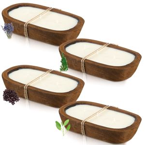 Bol à pâte en bois poli moderne, résistant au lave-vaisselle, léger, pour servir les aliments - Product Image 2