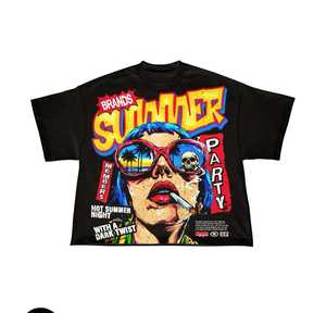 Ensemble streetwear d'été unisexe pour hommes et femmes, mode urbaine, survêtement léger et respirant en coton, t-shirt - Product Image 2