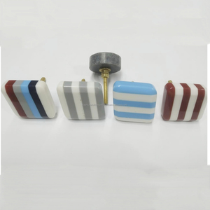 Colorful Terrazzo Resin <b>Knobs</b> Set Contemporary <b>Adjustable</b> Furniture Handles & Pulls for Cabinets Drawers & DIY Projects - Product Image 3