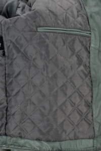 Blouson Bomber Homme en Cuir Véritable Écologique Col Montant Style Moto Coupe Droite Fermeture Éclair Avant Uni Automne - Product Image 5
